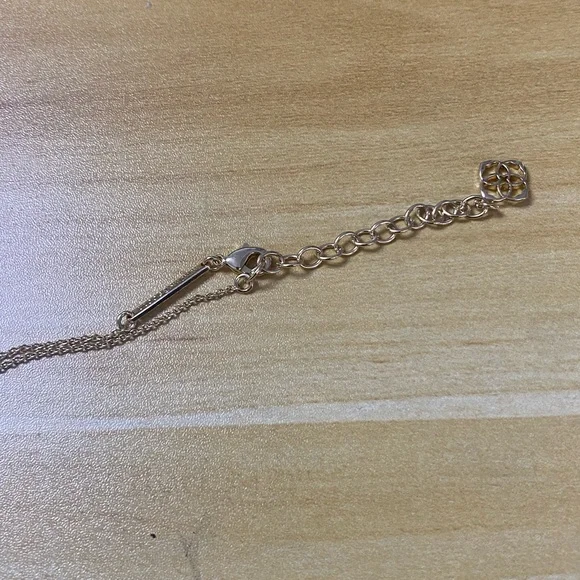 Kendra Scott Gold and White Heart Necklace - Picture 3 of 4